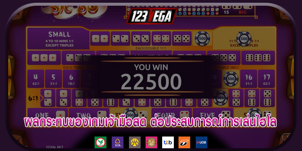 ผลกระทบของเกมเจ้ามือสด ต่อประสบการณ์การเล่นไฮโล